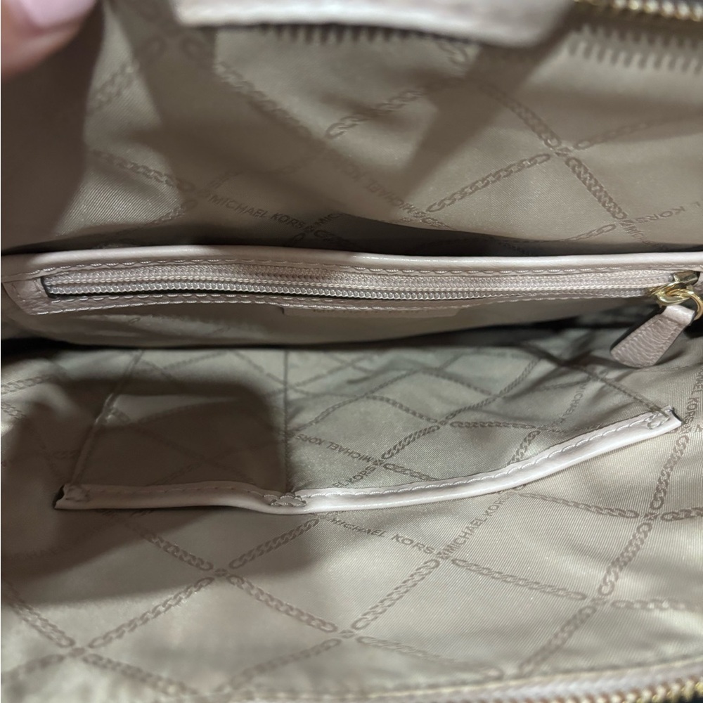 Michael Kors  Rhea Medium Slim Leather Backpack blush - Picture 2 of 7